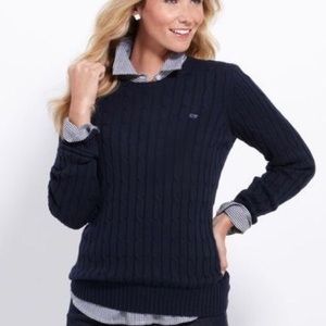 VINEYARD VINES Cable Knit Crewneck